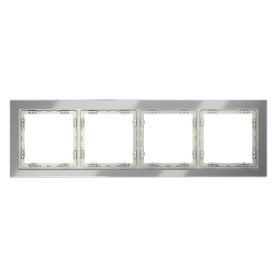 Рамка на 4 поста Voltum S70 VLS110405 (сталь, стекло)