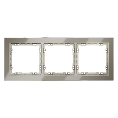Рамка на 3 поста Voltum S70 VLS110304 (шелк, стекло)