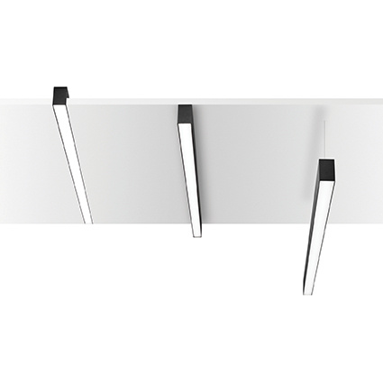 Подвесной светодиодный светильник Ideal Lux Fluo Accent 1800 3000K Black 192475