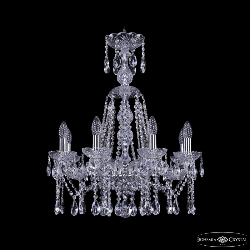 Подвесная люстра Bohemia Ivele Crystal 1413/8/200/XL-66 Ni