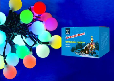 Светодиодная гирлянда (UL-00005470) Uniel Радуга-1 220V разноцветный ULD-S0500-030/DGA RGB IP20 Rainbow-1