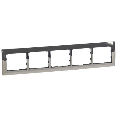 Рамка 5-постовая Legrand Galea Life хром 771935