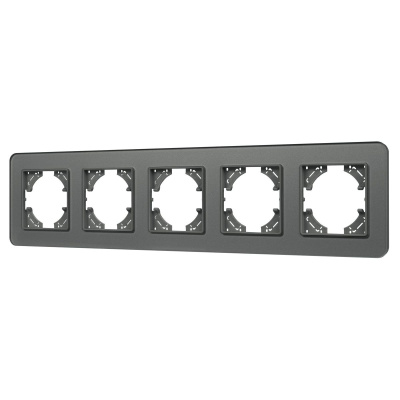 Рамка на 5 постов стеклянная Arlight FRM-OMALI-GS-5-GR 049706