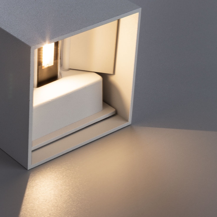 Уличный настенный светодиодный светильник Arte Lamp Rullo A1414AL-1WH