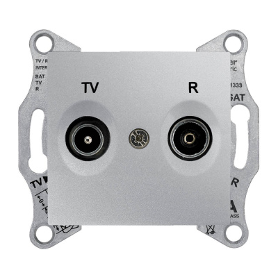 Розетка TV/R проходная Schneider Electric Sedna 8dB SDN3301360
