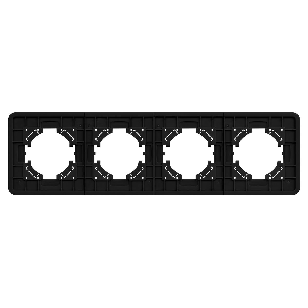 Рамка на 4 поста алюминиевая Arlight FRM-AKIRY-SFAL-4-BK 049744
