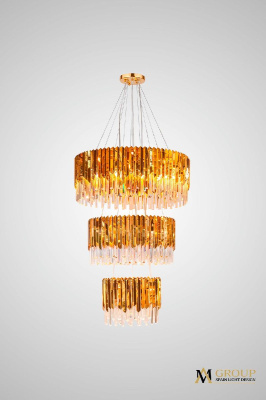 Каскадная люстра AM Group Roberto Cavalli L800-600-400