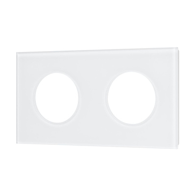 Рамка стеклянная на 2 поста Arlight FRM-GLARE-GC-2-WH 043835