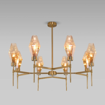 Люстра на штанге Eurosvet Prism 60143/8 латунь a061937