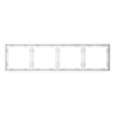 Рамка на 4 поста Voltum S70 VLS100402 (белый матовый)