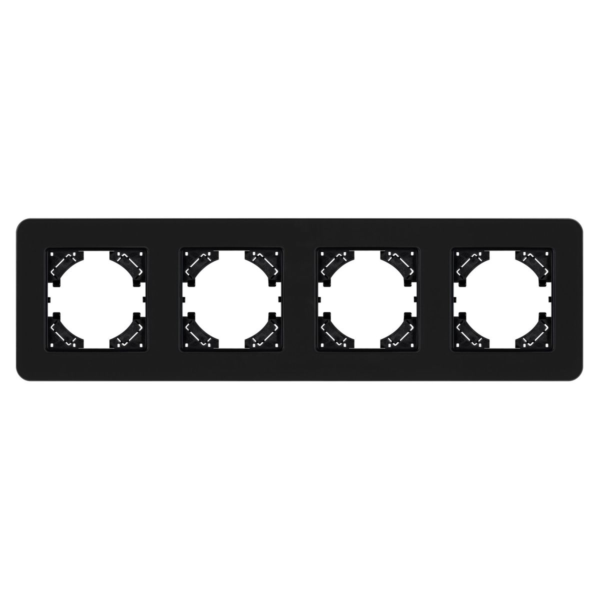 Рамка на 4 поста стеклянная Arlight FRM-OMALI-SFGS-4-BK 049717