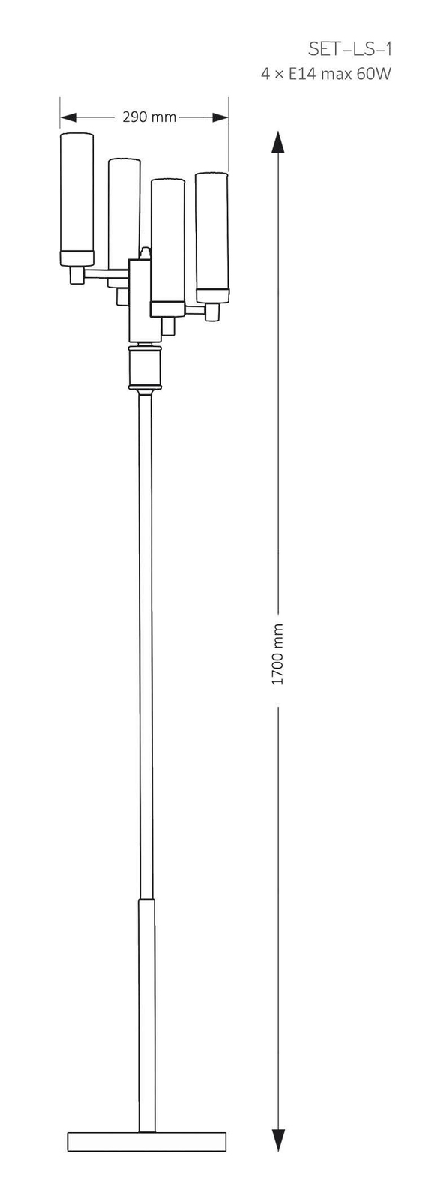 Торшер Kutek Mood Seti SET-LS-1(N)