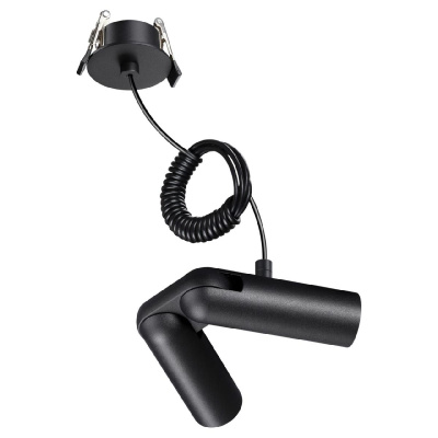 База встраиваемая для ввода питания с гибким угловым соединителем «L» и проводом-подвесом (длина провода – 2м) Novotech Konst Glat 359386