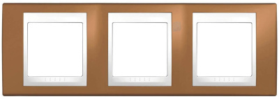 Рамка 3-постовая Schneider Electric Unica Хамелеон MGU6.006.869