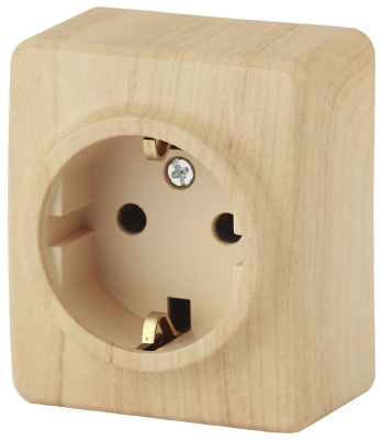 Розетка 2P+E Schuko со шторками Эра 11-2204-11 Б0020690