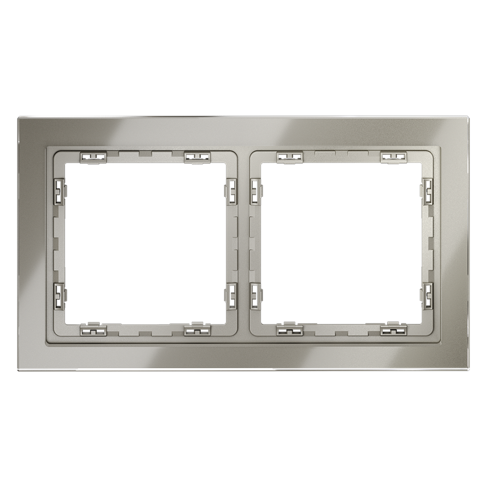 Рамка на 2 поста Voltum S70 VLS110204 (шелк, стекло)