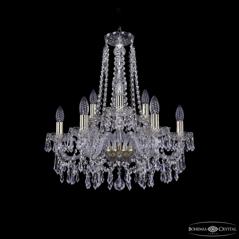 Подвесная люстра Bohemia Ivele Crystal 1403/6+3/195/h-60 G