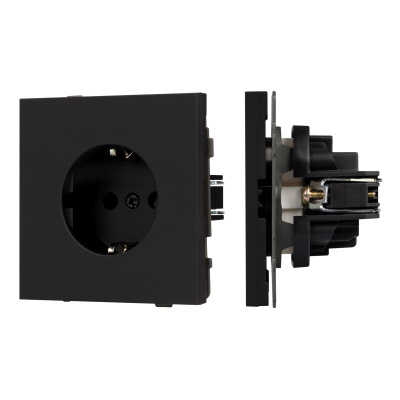 Механизм электрической розетки Arlight SCT-TENDO-MEU1-SFPL-BK (230V, 16A) 054638