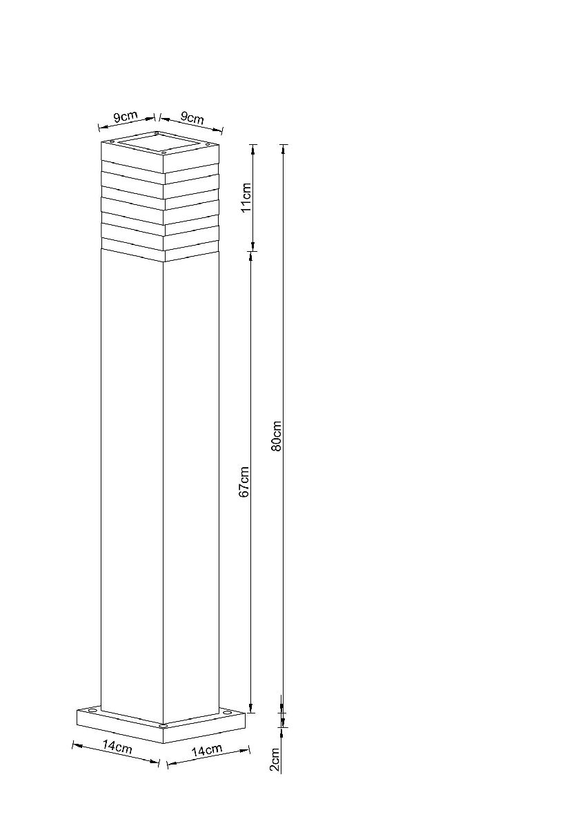 Ландшафтный светильник Arte Lamp Heather A4418PA-1BK