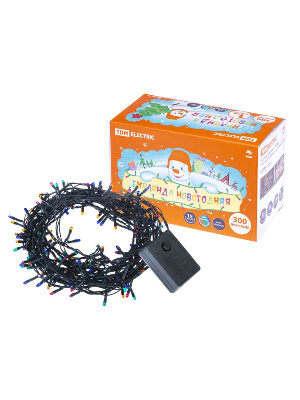 Светодиодная гирлянда TDM Electric МГ 300 220V разноцветная 8 режимов SQ0361-0007