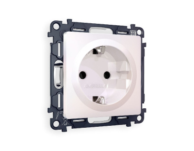 Комплект механизма розетки с/з на винтовых зажимах Ambrella Volt Alfa MA206010