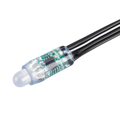 Герметичный управляемый модуль Arlight DMX-UVR-D12 5V RGB (0.3W, IP67, 90deg) 039171