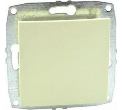 Выключатель одноклавишный Mono Electric Despina-Larissa 10А 250В крем 500-001725-100
