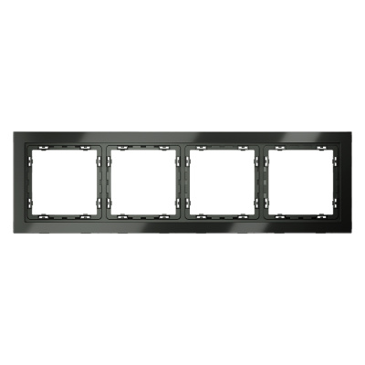 Рамка на 4 поста Voltum S70 VLS110406 (титан, стекло)