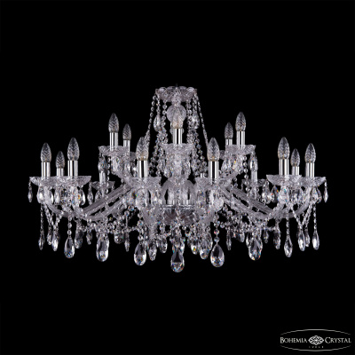 Подвесная люстра Bohemia Ivele Crystal 1413/12+6/360 Ni