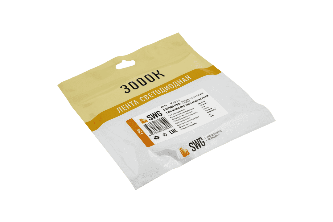 Светодиодная лента SWG SWG3PT120-24-9.6-WW 005669