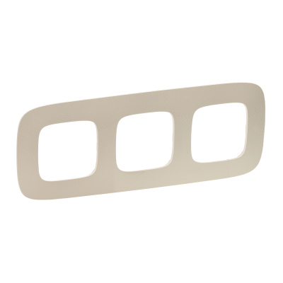 Рамка 3-постовая Legrand Valena Allure Тиснение бежевое 754383