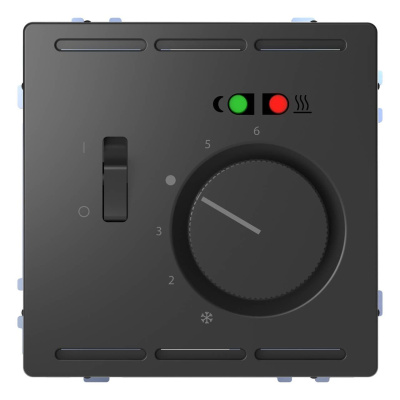 Терморегулятор теплого пола Schneider Electric Merten D-Life с центральной платой и выключателем 230V MTN5764-6034