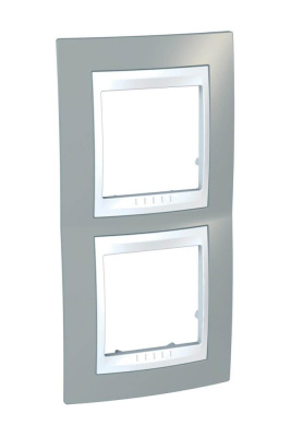 Рамка 2-постовая вертикальная Schneider Electric Unica Хамелеон MGU6.004V.865
