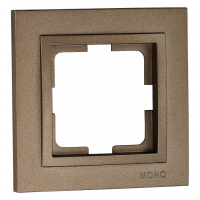 Рамка на 1 пост Mono Electric Despina бронза 102-230000-160