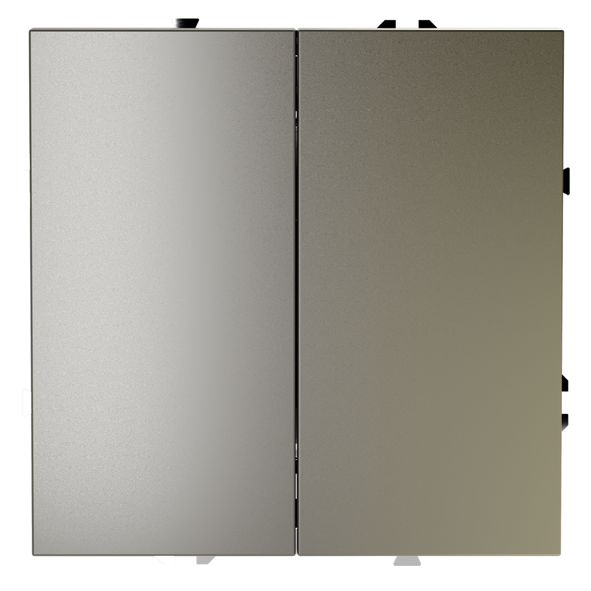 Перекрестный переключатель встраиваемый Voltum S70 двухклавишный 10А, (шелк) VLS020504