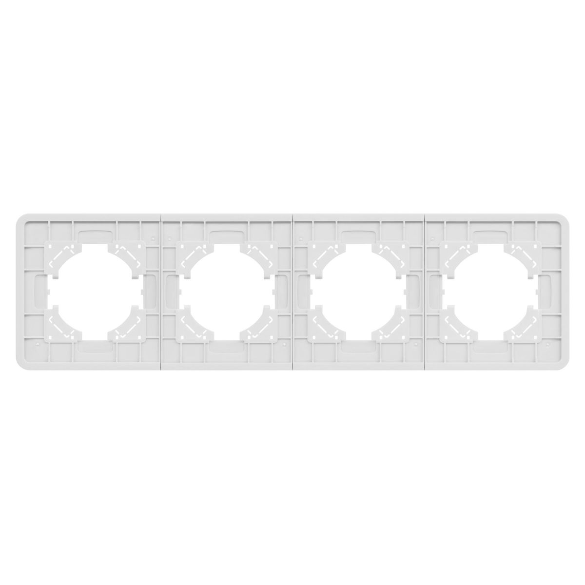 Рамка на 4 поста стеклянная Arlight FRM-OMALI-SFGS-4-WH 049716