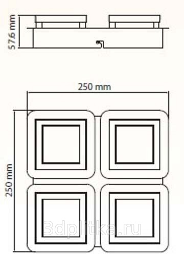 Потолочный светодиодный светильник Horoz Likya 036-007-0004 HRZ00002251