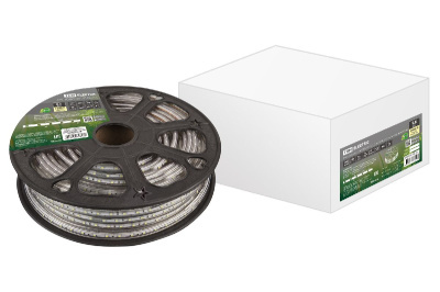 Светодиодная влагозащищенная лента TDM Electric 220В 2835 9,6Вт/м 3000K 30м IP67 SQ0331-0115
