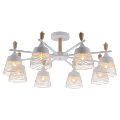 Люстра на штанге Seven Fires Olban SF3389/8C-WT-WD