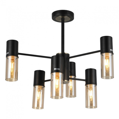 Люстра на штанге IMEX Jerly MD.51829-6-S-BK+AB