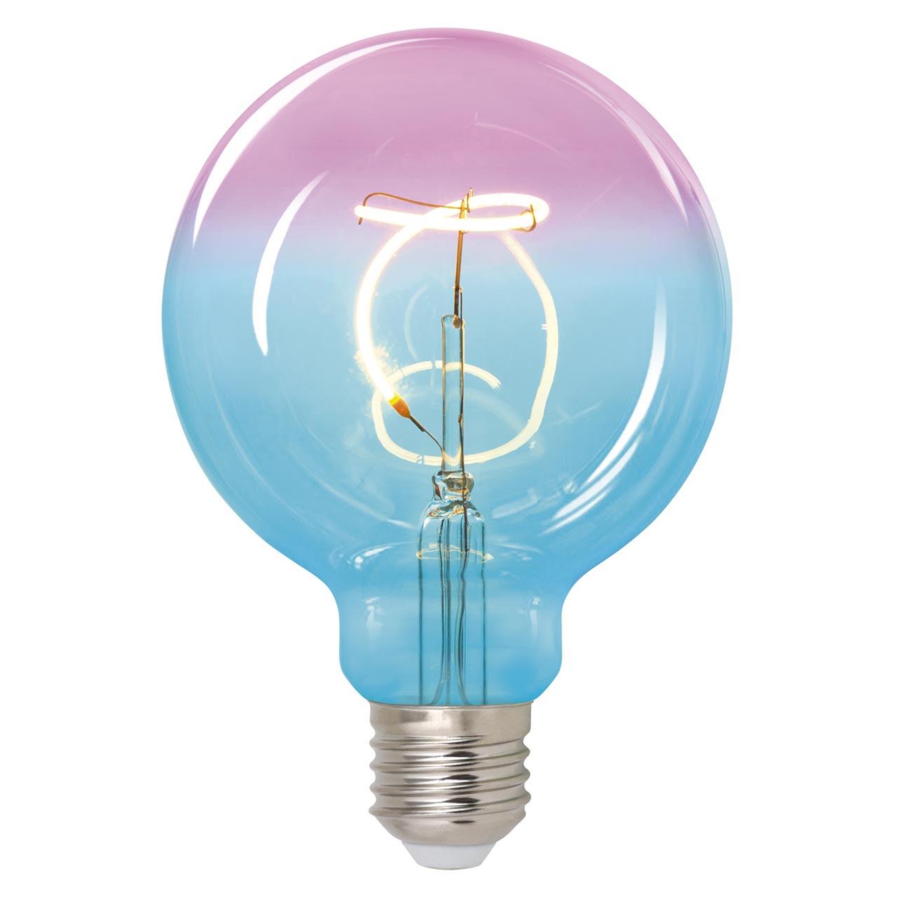 Лампа светодиодная филаментная (UL-00005892) Uniel E27 4W 2250K синяя LED-SF01-4W/Soho/E27/CW BLue/Wine GLS77TR