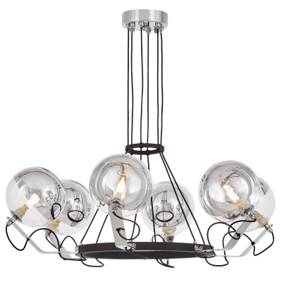 Подвесная люстра Lumina Deco LDP 9110-6 BK+CHR