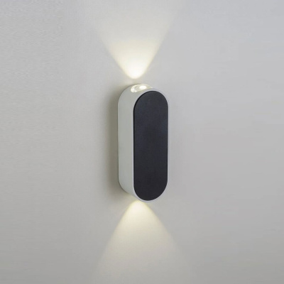 Уличный настенный светильник AM Group AM308-2X3 W WH+BK 4000K