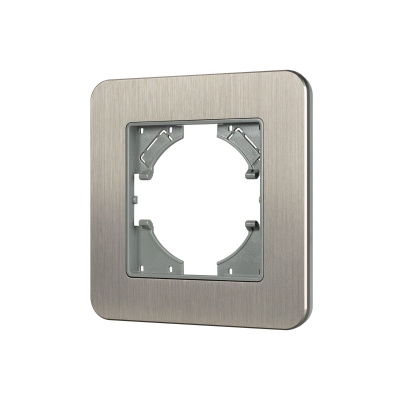 Рамка алюминиевая на 1 пост Arlight FRM-AKIRY-AL-1-SR 049680