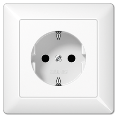 Розетка штепсельная Schuko Jung AS1520NWW