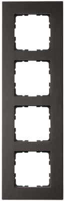 Рамка 4-постовая алюминий Brown Jasmart G1004AZ