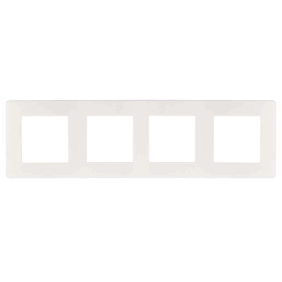 Рамка 4-постовая ЭРА 12 сатин белый 12-5104-01 Б0052529