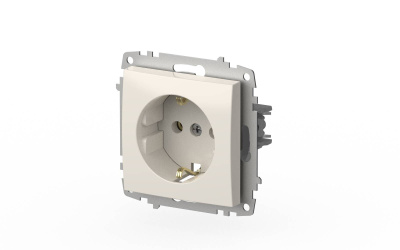 Розетка с заземлением ELBI Zena Vega 609-010200-217