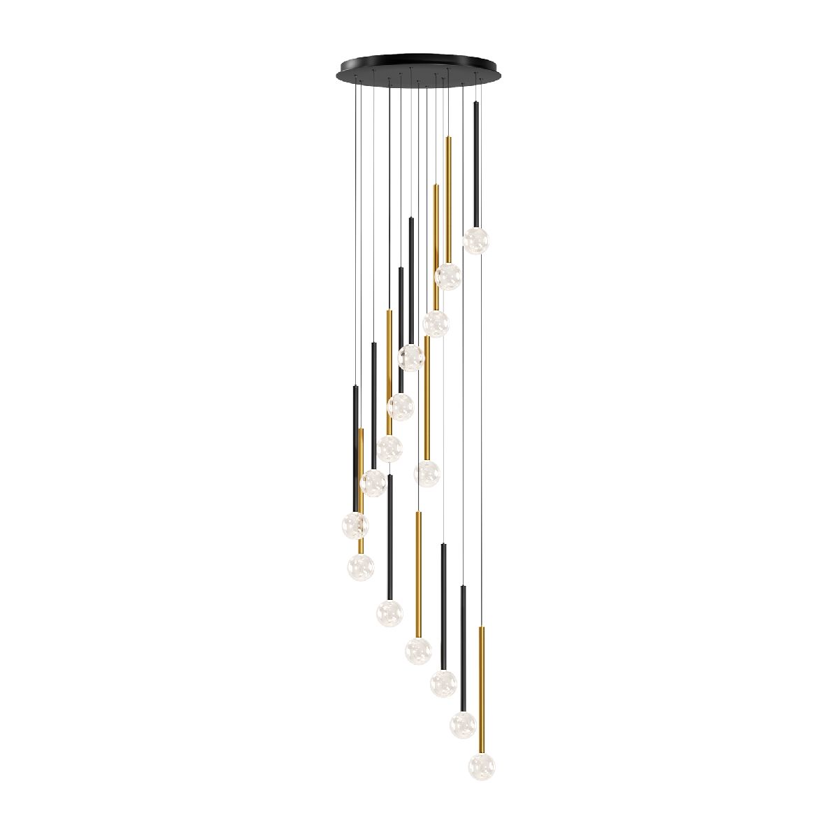 Каскадная люстра Maytoni Bubble dream MOD383PL-L40BBS3K