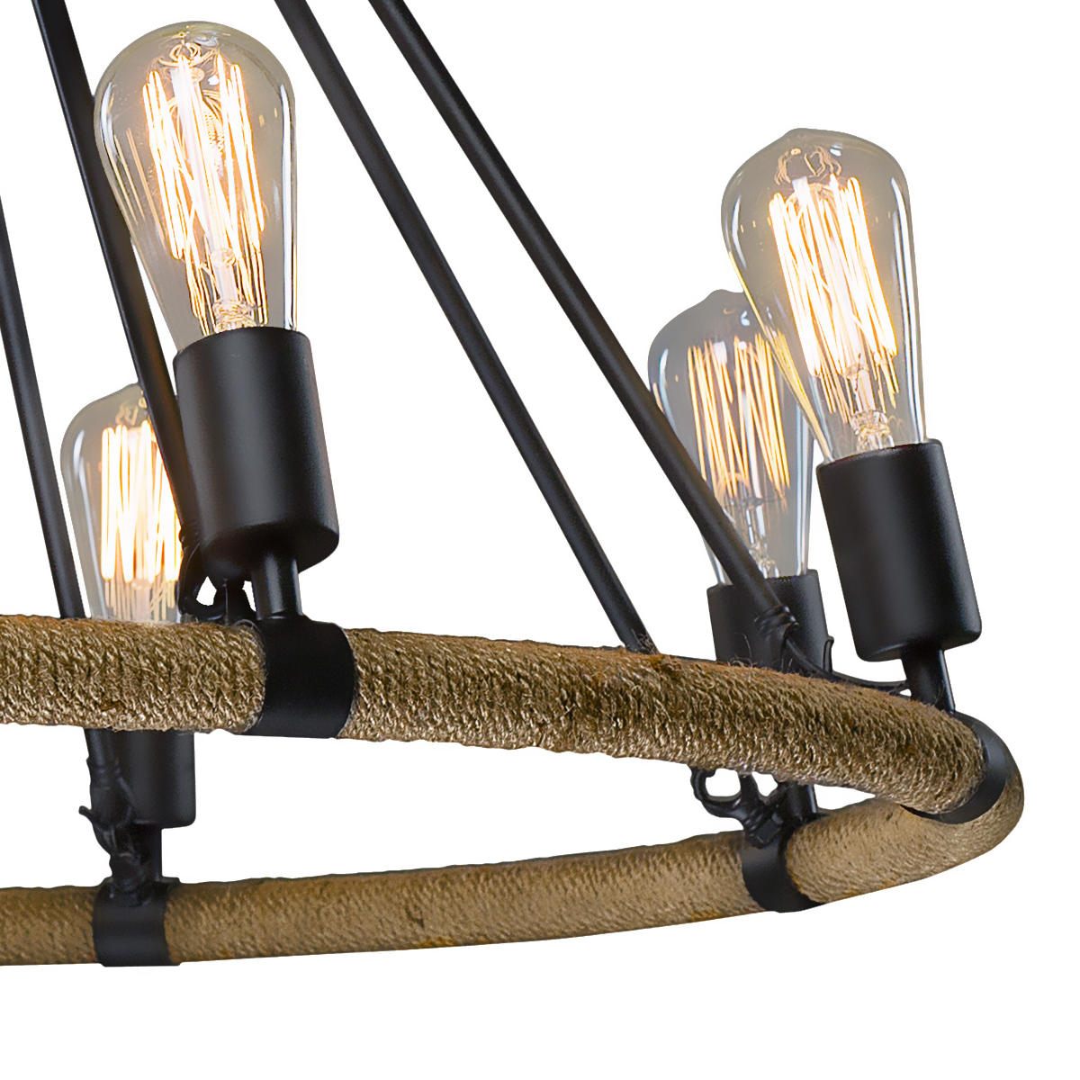 Подвесная люстра LOFT IT Rope filament Loft1861/8